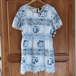 {Wrangler} Retro Western Boho Cotton Dress